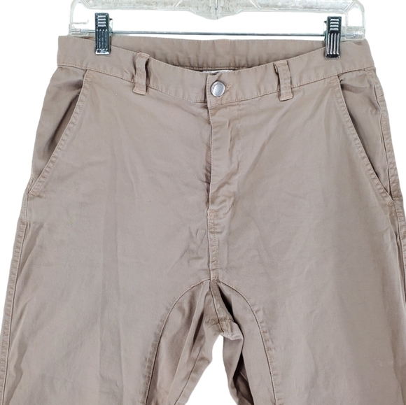 All About Eve Capri Pants Womens 10 Khaki Hi Rise Bareback Stretch (29x24.5) - Picture 6 of 13